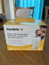 Medela Breast Milk Storage Bags - 6oz/180ml Clear with Measurements 100 Count