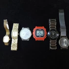 Lot of 6 Working Watches Vintage - Modern Times Skagen Casio & More