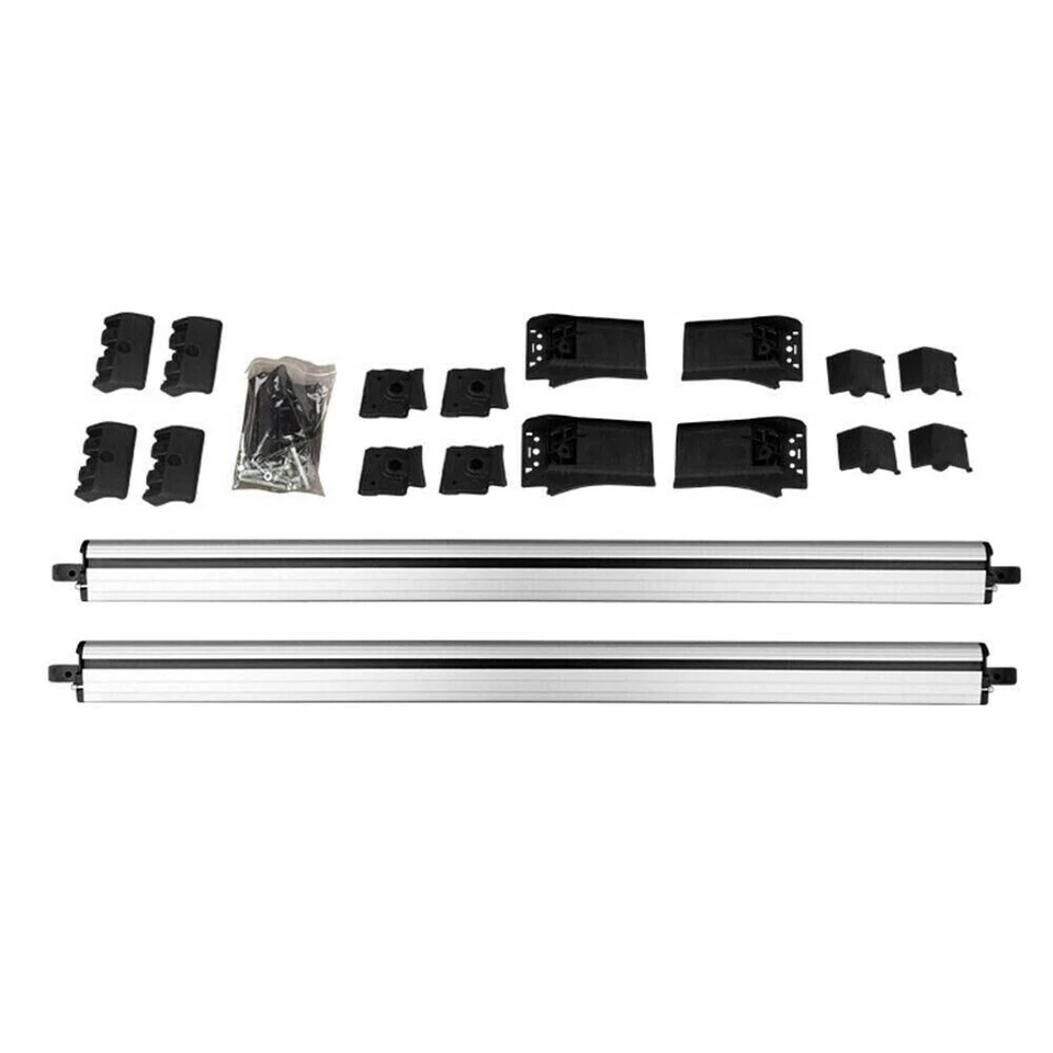 Fits LAND ROVER FREELANDER 1 98-2007 Roof Rack Cross Bars Rails Alu GREY SET 2PC - Imagem 3 de 3