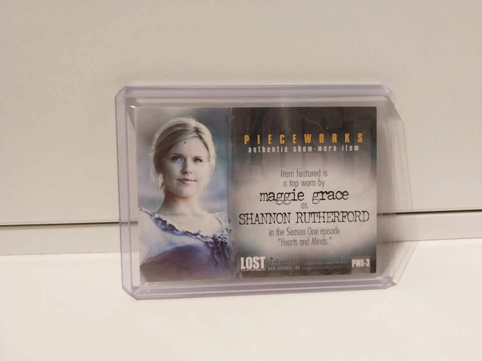 LOST SEASON ONE - PWA3 - MAGGIE GRACE AS SHANNON AUTOGRAPH/PIECEWORKS CARD - Image 2 of 2