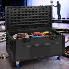 ATA Road Case W/ Wheel Stackable Flight Case for DJ Waterproof Cable Trunk USA
