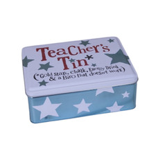 Bright Side Novelty Teachers Storage Tin - End Of Term Teacher Gift Idea
