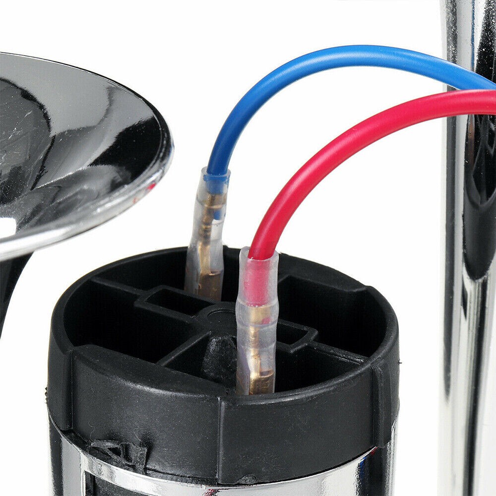 1000DB Super Loud Air Electric Horn Dual-Trumpet 12V For Car Truck Train Speaker