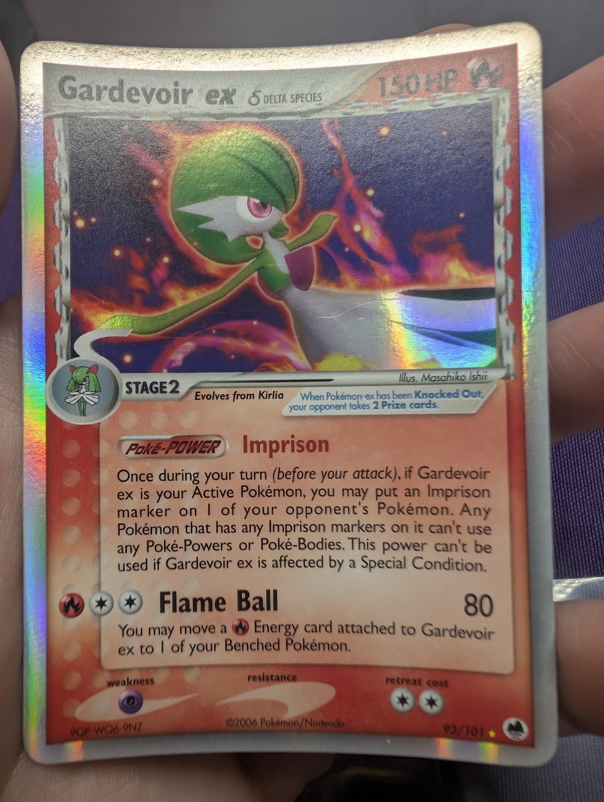 Gardevoir ex (Delta Species) Holo Ultra Rare Dragon Frontiers 93/101 NM