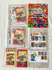 Vintage 1976 Unused Marvel Comics Super Hero Stamp Album W/ 1995 New Stamps