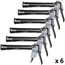 Image of 6 x ProDec Advance Revolving Caulking Gun 400ml Mastic Gun Heavy Duty Trade Spec