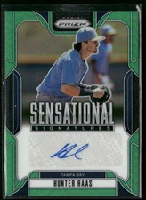 2025 Prizm - Sensational Signatures Hunter Haas #SS-HS Green Prizm 
