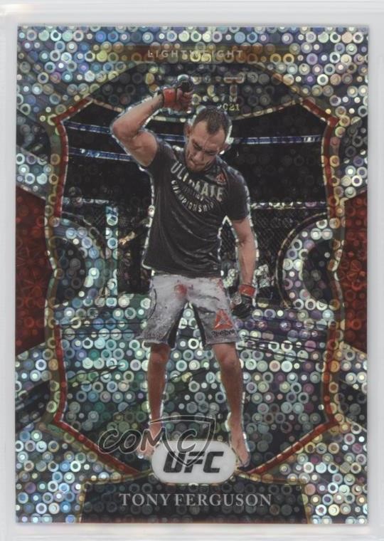 2021 Panini Select UFC Concourse Disco Prizm Tony Ferguson #91 ux8