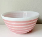 Vintage Pyrex 402 Pink Stripe Nesting Mixing Bowl 1.5 Quart