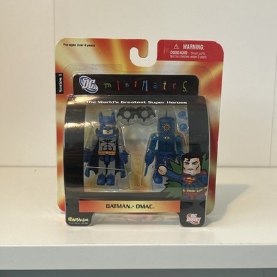 NEW NIB DC Direct MiniMates Series 1 BATMAN & OMAC Action Figure 2 PACK