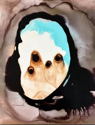 Jose Tonito Original painting.APERTURE 3.Organic surrealism.Amazing Nomads
