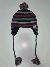 Columbia Womens Multicolored Beanie Ear Flaps Pom Pom One Size Outdoor Hat Ski