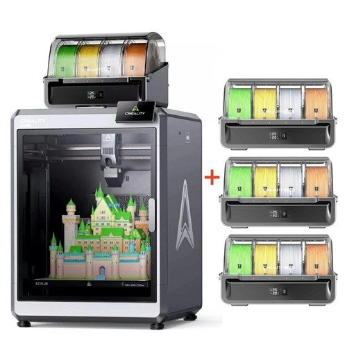 On Sale! Creality K2 Plus Combo 3D Printer 600mm/s Multi-Color Printing w/ CFS*3