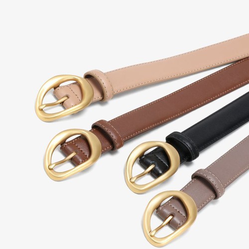 Leather Stylish Versatile Black Belt for Jeans Dresses suits pants Business Casu - Picture 3 of 7