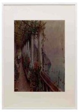 Quadro Pratella Attilio Pergola Ad Amalfi A3 A4 Stampa Con Cornice