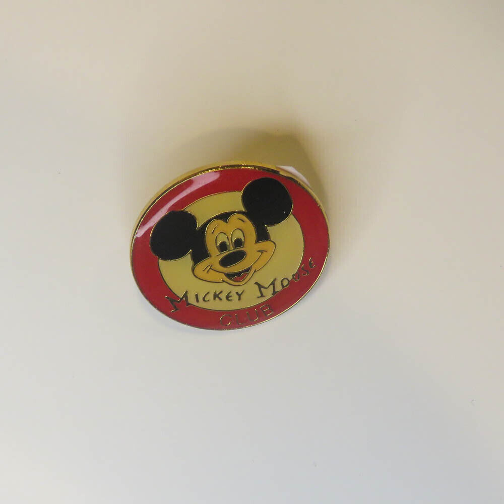 Disney Older Mickey Mouse Club Gold Metal with Pink Mickey Face