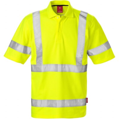 Kansas 126706 High vis Poloshirt Warnschutz, Gelb, Größe: L