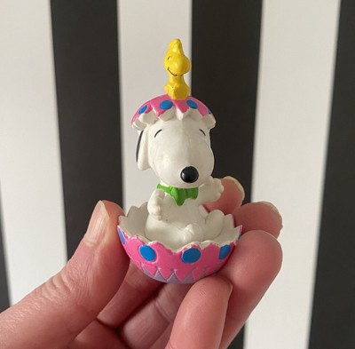 Vintage Snoopy Peanuts Osterei PVC Figur selten Figur Schulz Woodstock