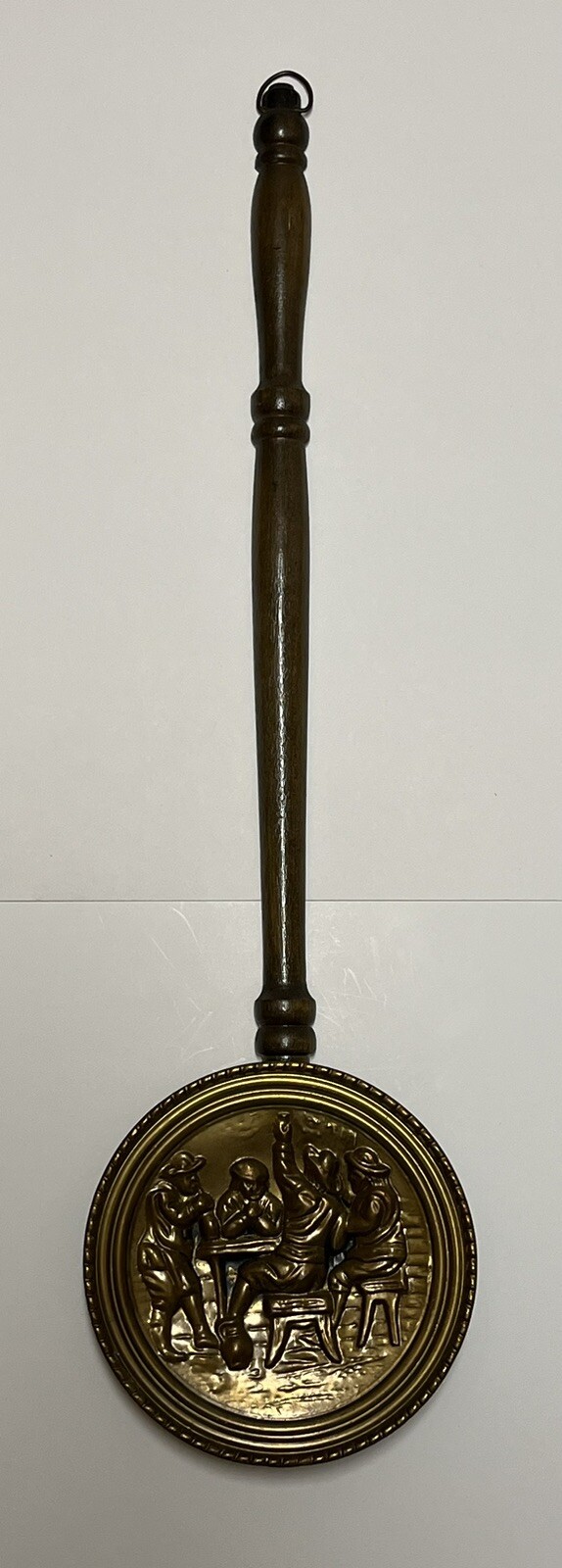 Warming Bed Pan Hammered Brass 