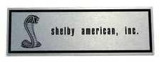Mustang Scuff Plate Shelby Emblem 1968 Mustang Scuff Plate Shelby Emblem 1968