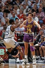 EY804 Jeff Hornacek Jazz - Nick Anderson Magic Basketball 8x10 11x14 16x20 Photo