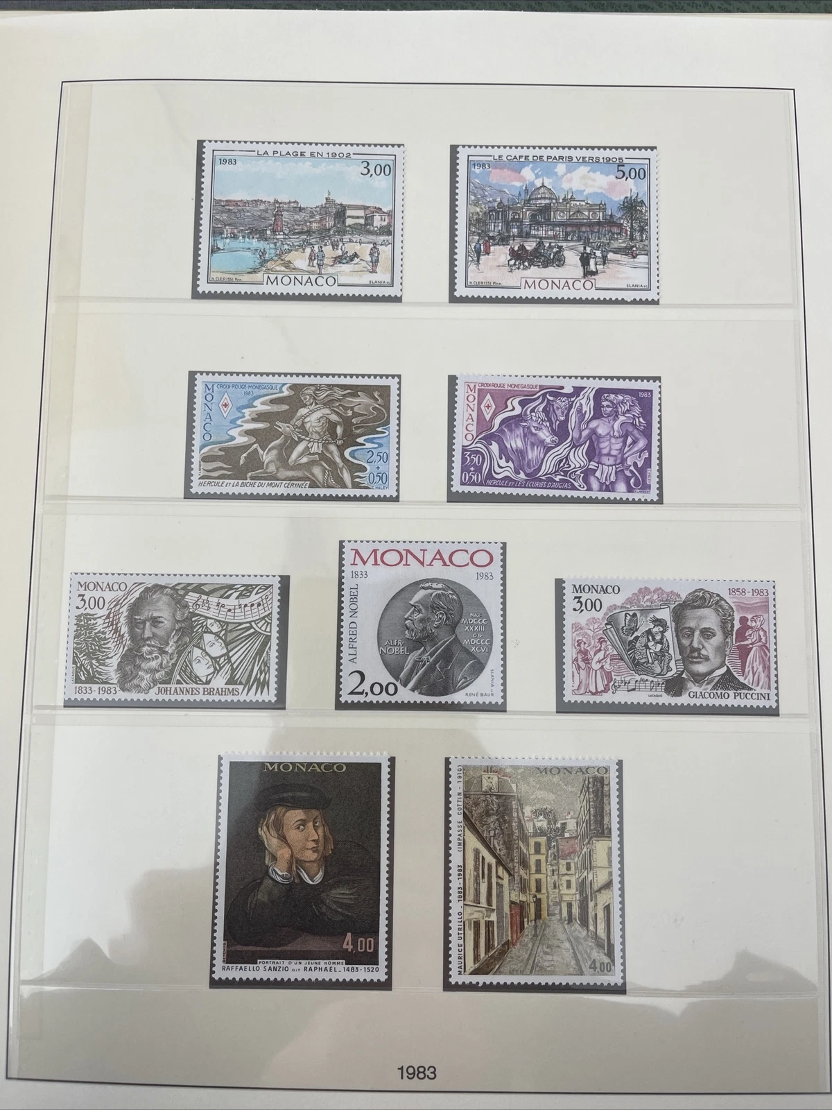 Timbres Monaco Neuf Lindner No.186 1983 Page 112