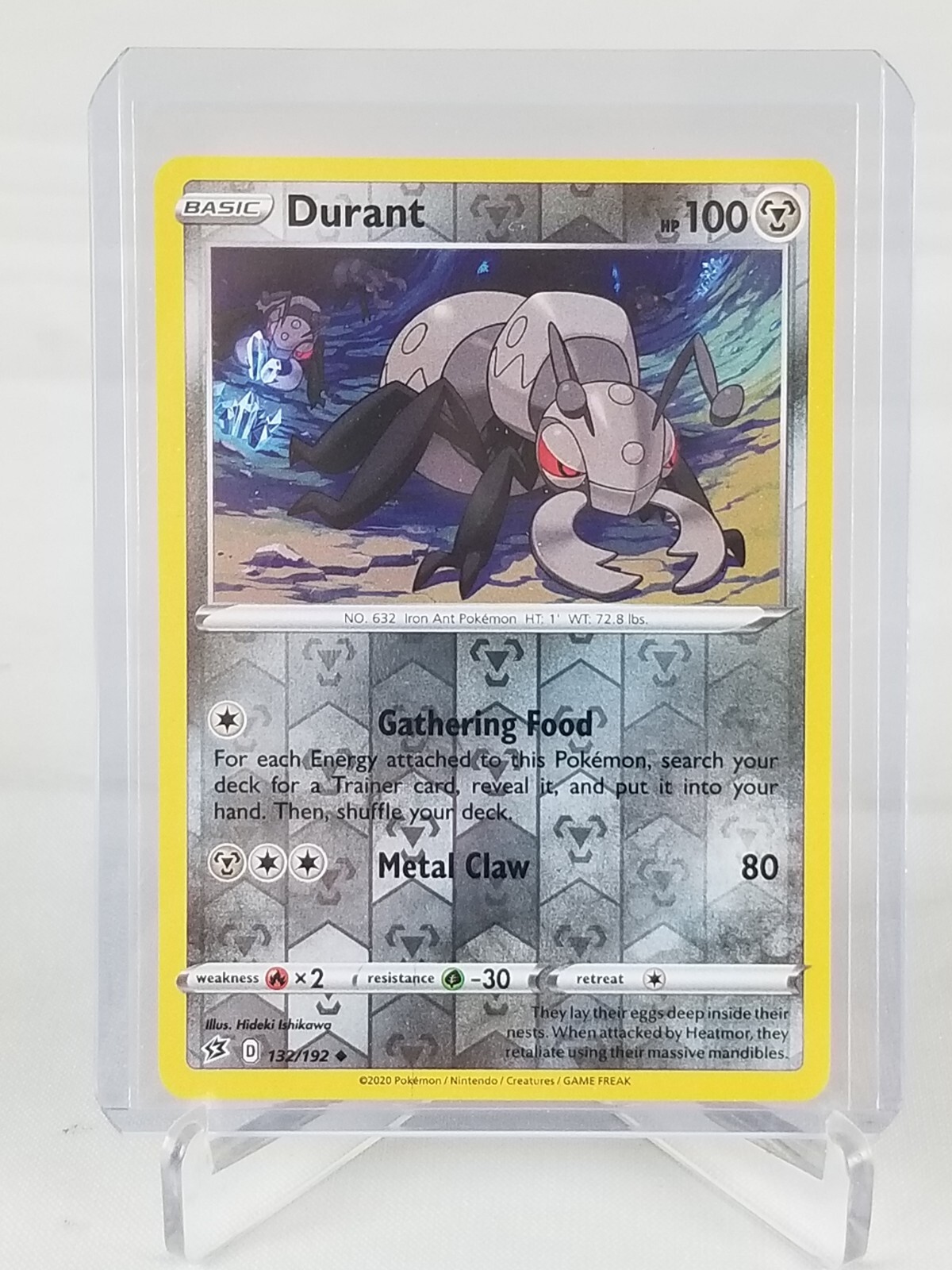 Durant Hp 100 Holo #132 Pokemon Card 2020