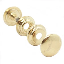 Line 24 Brass Plate Dot Snaps 10 Pack 1263-01 by Stecksstore