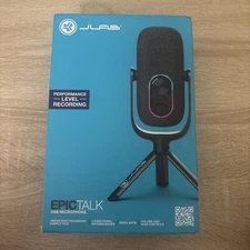 JLab EpicTalk USB-C Microphone - Performance Level Mic - New - Sealed!