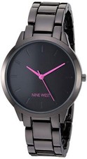 Nine West Women's Gunmetal Bracelet Watch NW/2435PRGY