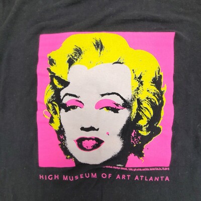 High Museum of Art Atlanta Andy Warhol Marilyn Monroe T Shirt Size
