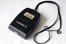 GOSSEN Lunasix 3 light meter w/ leather case good working order made in Germany