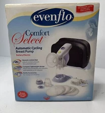 EVENFLO COMFORT SELECT AUTOMATIC CYCLING BREAST PUMP PORTABLE AC-DC OPEN BOX