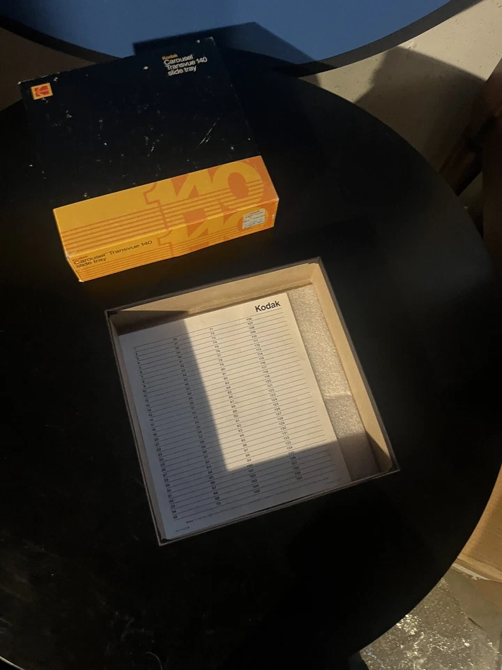Vintage Kodak Carousel 140 Slide Tray with Original Box and Paperwork Photo Film - Image 4 of 4