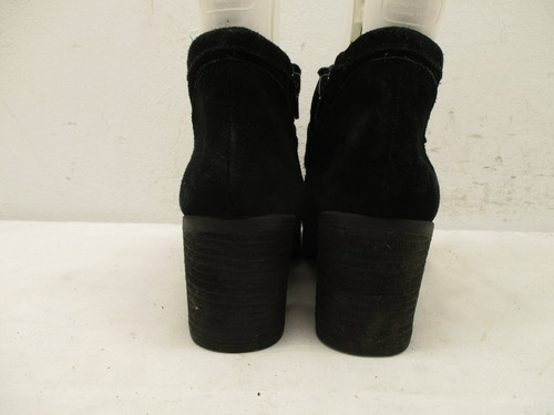 Nine West Ellisond4 Black Suede Side Zip Tasseled Ankle Boots Womens Size 9 M - Picture 7 of 11