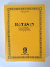 Beethoven Piano Concerto No.4, G major Op.58 Edition Eulenburg No. 705 c1930s