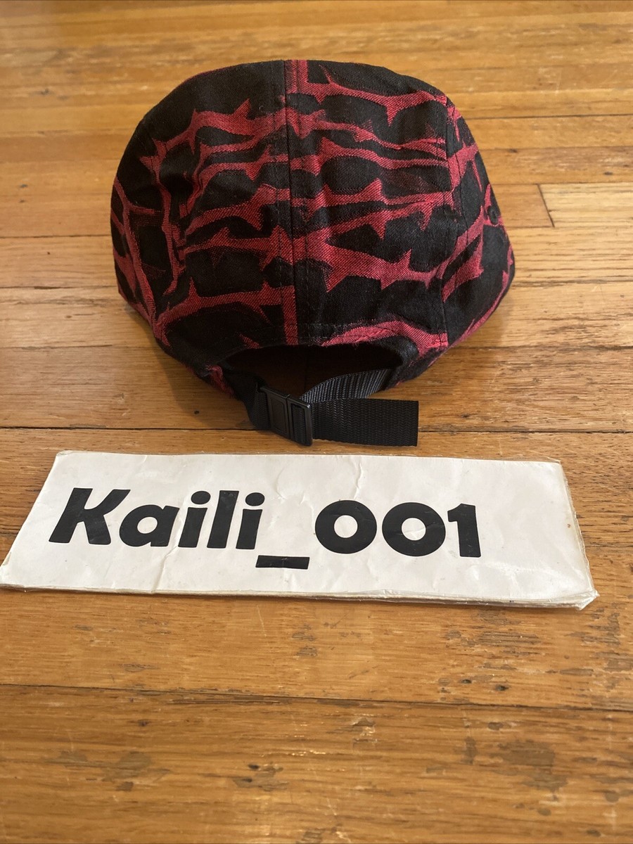 Supreme Thorn Camp Cap Black Red FW18 Hat C | eBay