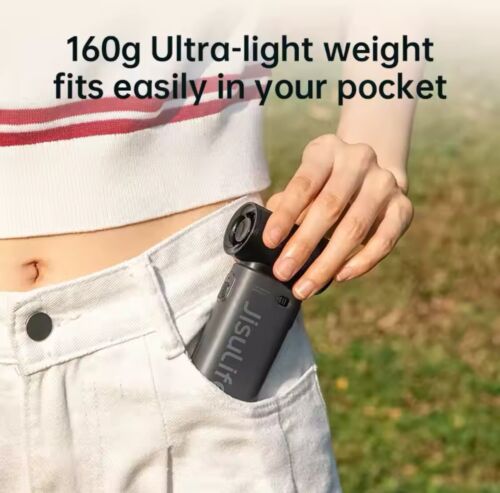JISULIFE Handheld Turbo Fan,Super Strong Wind,5 Speeds,Long Battery Life - Picture 3 of 3
