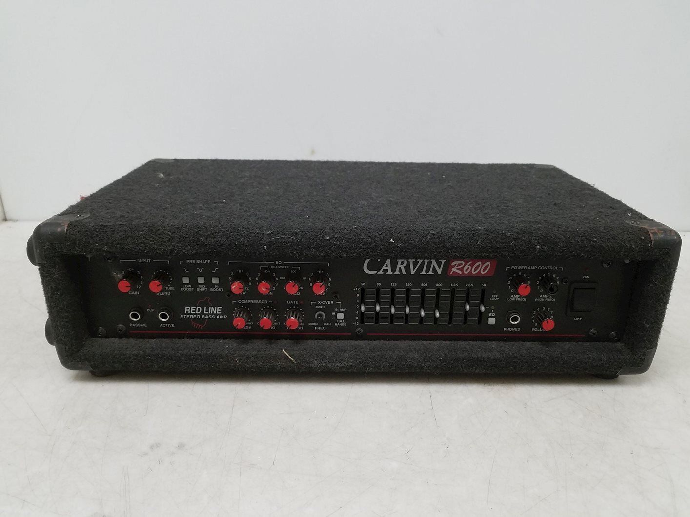 Carvin R600 Red Line Stereo Bass Amp Head