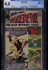 Daredevil 1 CGC 4.0 Universal Offwhite Paged 1st app. and Origin Matt Murdock