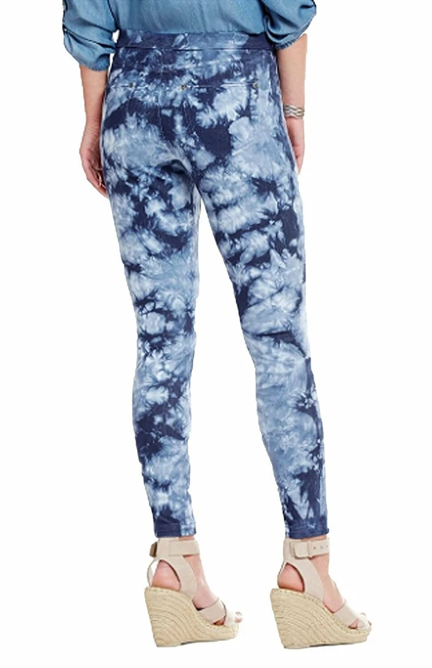 Leggings HUE Tie-Dye Denim Skimmer, Talla Pequeña Foto 2 de 2