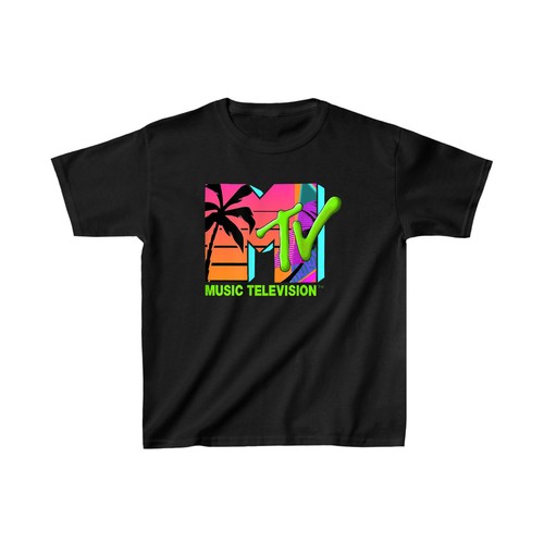 The official MTV Logo with retro palms in paradise Vintage T Shirt Men Women Kid - Picture 6 of 11