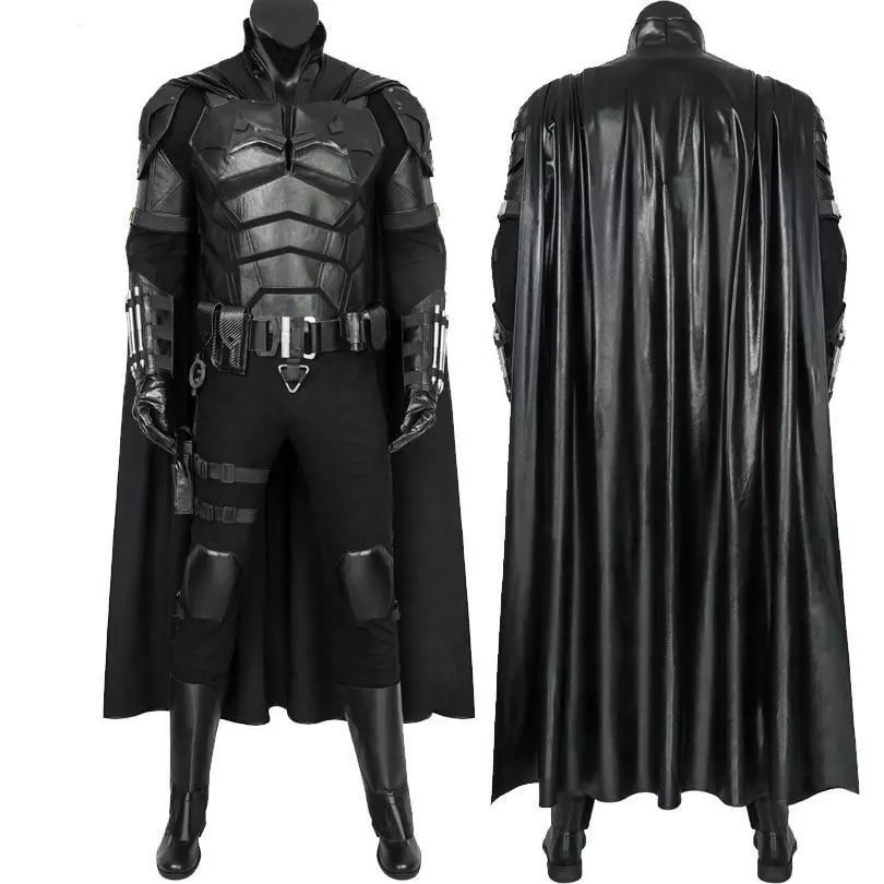 Mantello Batman cosplay per costume adulti vestito professionale lungo nero  film