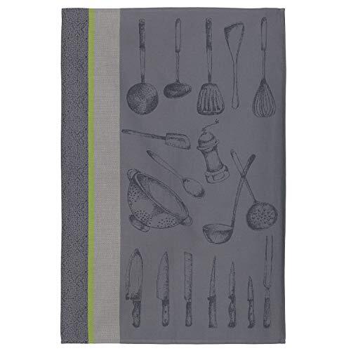 Coucke USTENSILES DU Strofinaccio Multiuso da Chef Grigio, Cotone, 50 X (s2L)