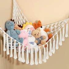 Mesh Net Cuddly Soft Toy Hammock Storage Teddy Bear Bedroom Nursery Kids Gifts