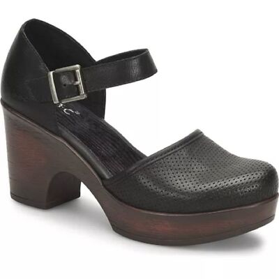 Women's Size 10M Gia Comfort Black Wedge Heel Platform