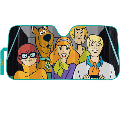 Scooby Doo Mystery Machine View Accordion Car Sunshade Multi-Color