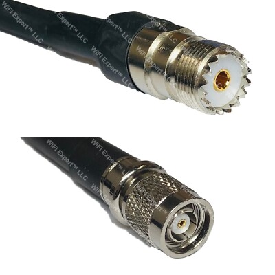 RFC400UF SO239 UHF Female to RP-TNC MALE Coaxial RF Cable USA-Ship Lot