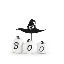 K & K Interiors - Boo Pumpkins with Witch Hat - 42014A