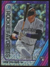 Sam Hilliard 2020 Bowman Mega Box Mojo Purple Refractor RC /250 Rookie Card SP